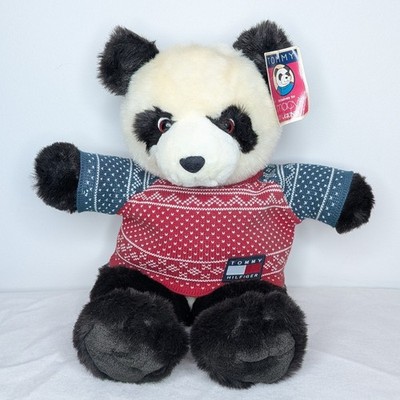 NWT VTG Macy's Gund x Tommy Hilfiger Exclusive Panda Bear Stuffed Animal Plush