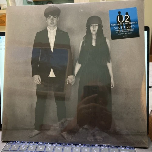 u2 songs of experience sealed blue vinyl-2-lp  interscope-2017-mint