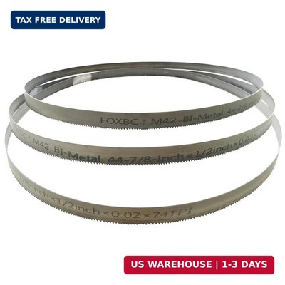 FOXBC 44-7/8-inch Bandsaw Blades 24 TPI, 44-7/8'' x 1/2'' x .020'', Replacement for