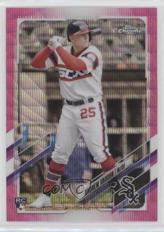 2021 Topps Chrome Update Target Pink Wave Refractor Andrew Vaughn #USC72 18re