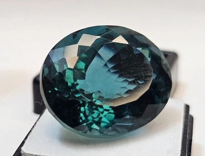 Stunning Teal Blue Tourmaline 40-42 Ct Natural Oval Cut Loose Gemstone