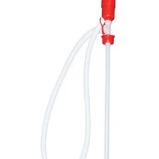 Manual Siphon Drum Pump 49 Inch Heavy Duty Liquid Transfer Pump Red White