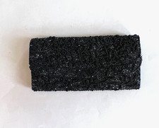 Vintage Sequins With Beading Evening Clutch Hand Made in Hong Kong, Parties