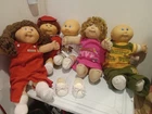 Vintage 1980s- Cabbage Patch Kids Lot - 5 Dolls & Clothes Signed