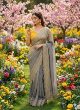 Latest Women Party Wear Indian Saree Designer Ethnic Sari Pakistani Bollywood