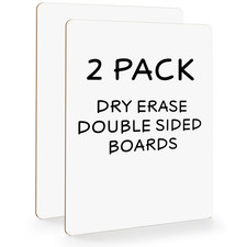 2 Pack 9X12 Inch White Board Mini Dry Erase Board for Students Home Office