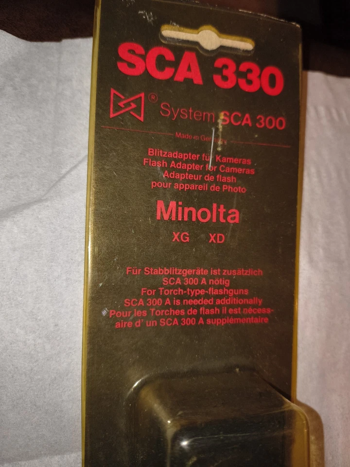 Adaptador de flash Metz SCA 330 para Minolta XG XD nuevo Foto 2 de 4
