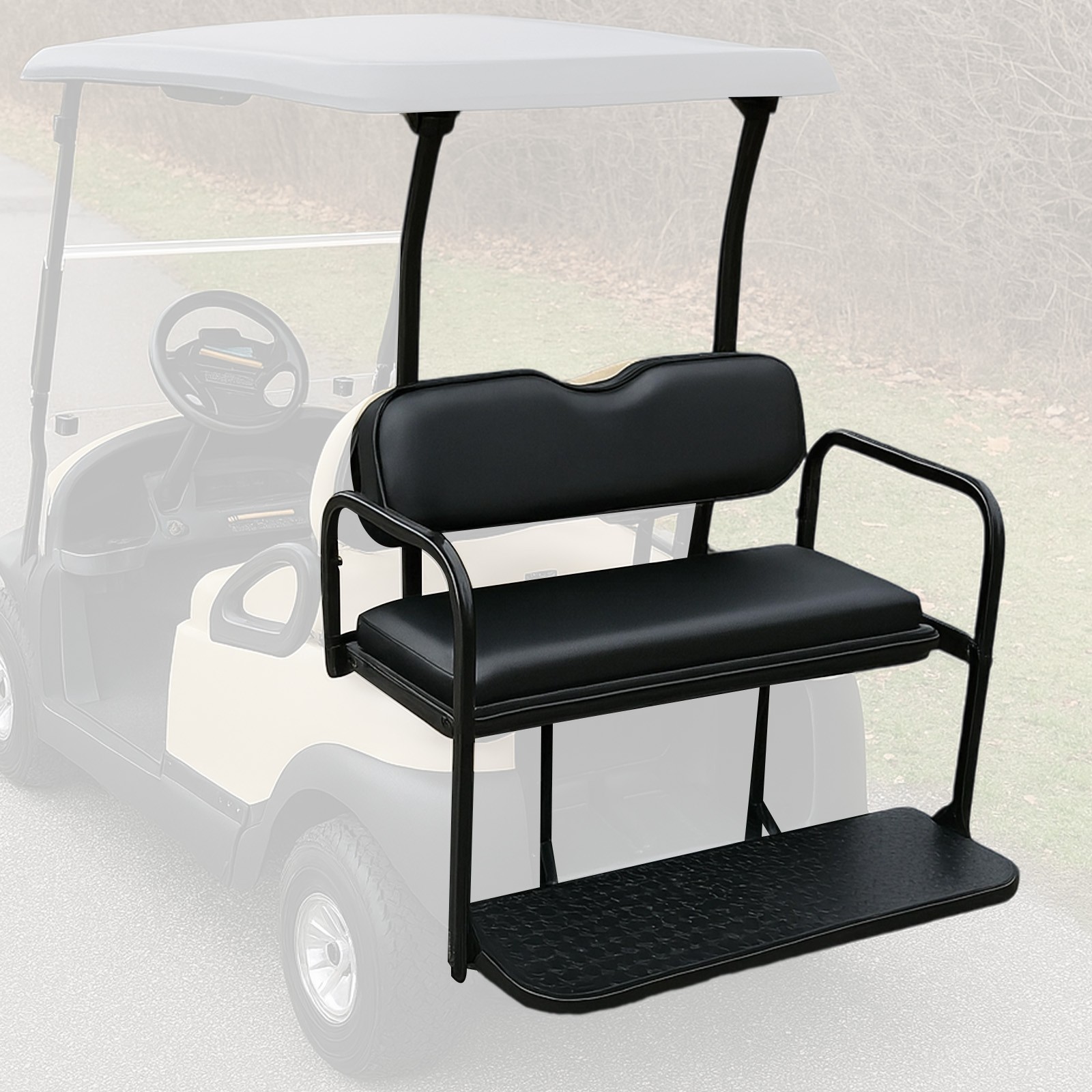 For Club Car Precedent/Tempo/Onward Golf Cart 2004-up Flip Rear Back Seat Kit