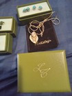 Vintage Sara Coventry Earrings, Necklace, Jade, Turquoise, onyx Lot W/boxes — photo 2