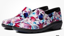 Woman's Clogs Klogs Footwear Ascent Happy Flowers Patent Size 7