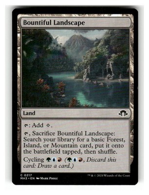 Bountiful Landscape 217 Common Modern Horizons 3 Magic: The Gathering Near Mint