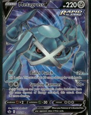 Metagross V (Full Art) Holo Ultra Rare SWSH06: Chilling Reign 181/198 NM on eBay