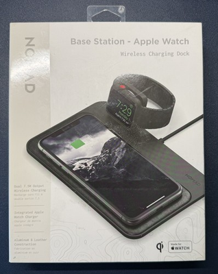 #ad Nomad Base Station Apple Wireless Charging Dock for iPhone Apple Watch AirPods $19.99