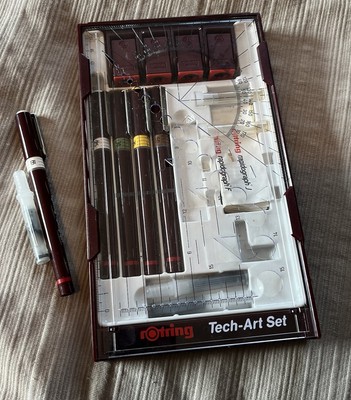 Rotring  4 Pen Tech Art Drawing Set Art-Made In Germany