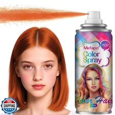 Orange Hair Spray,Temporary Hair Color Spray for Kids Women Men,Natural Washa
