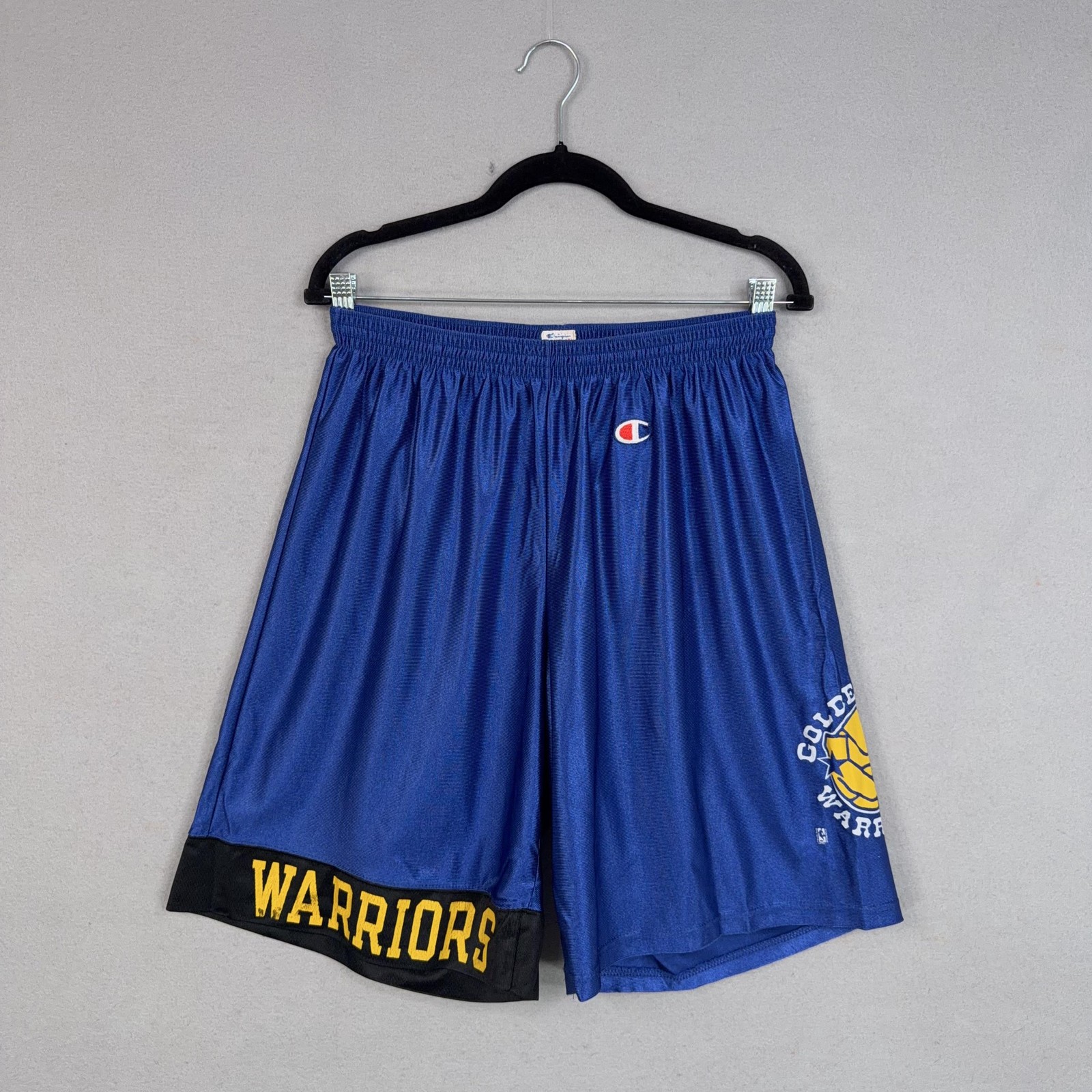 Vintage Golden State Warriors Shorts Mens XL Blue NBA Basketball Champion 90s