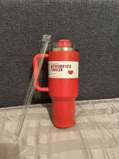 Stanley Quencher H2.0 Flowstate Tumbler 40 oz Red Heart Limited w/ Straw