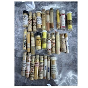 Vtg China Paint Powder  28Pcs Yellow Gold Fry Willoughby Porcelain Pigment