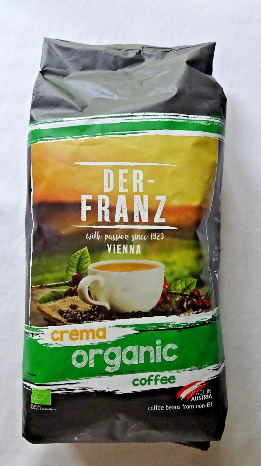Der - Franz Crema Organic Coffee - Whole Bean - 1Kg - BB 05/2027