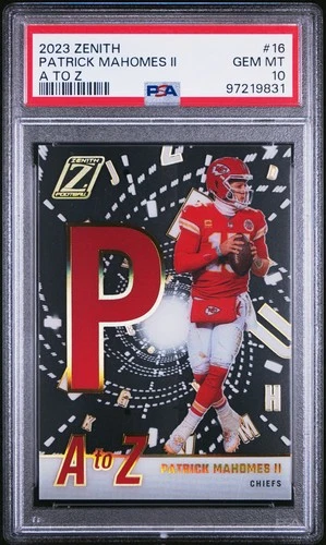 2023 Panini Zenith #16 Patrick Mahomes II A To Z Acetate Chiefs PSA 10 GEM MINT