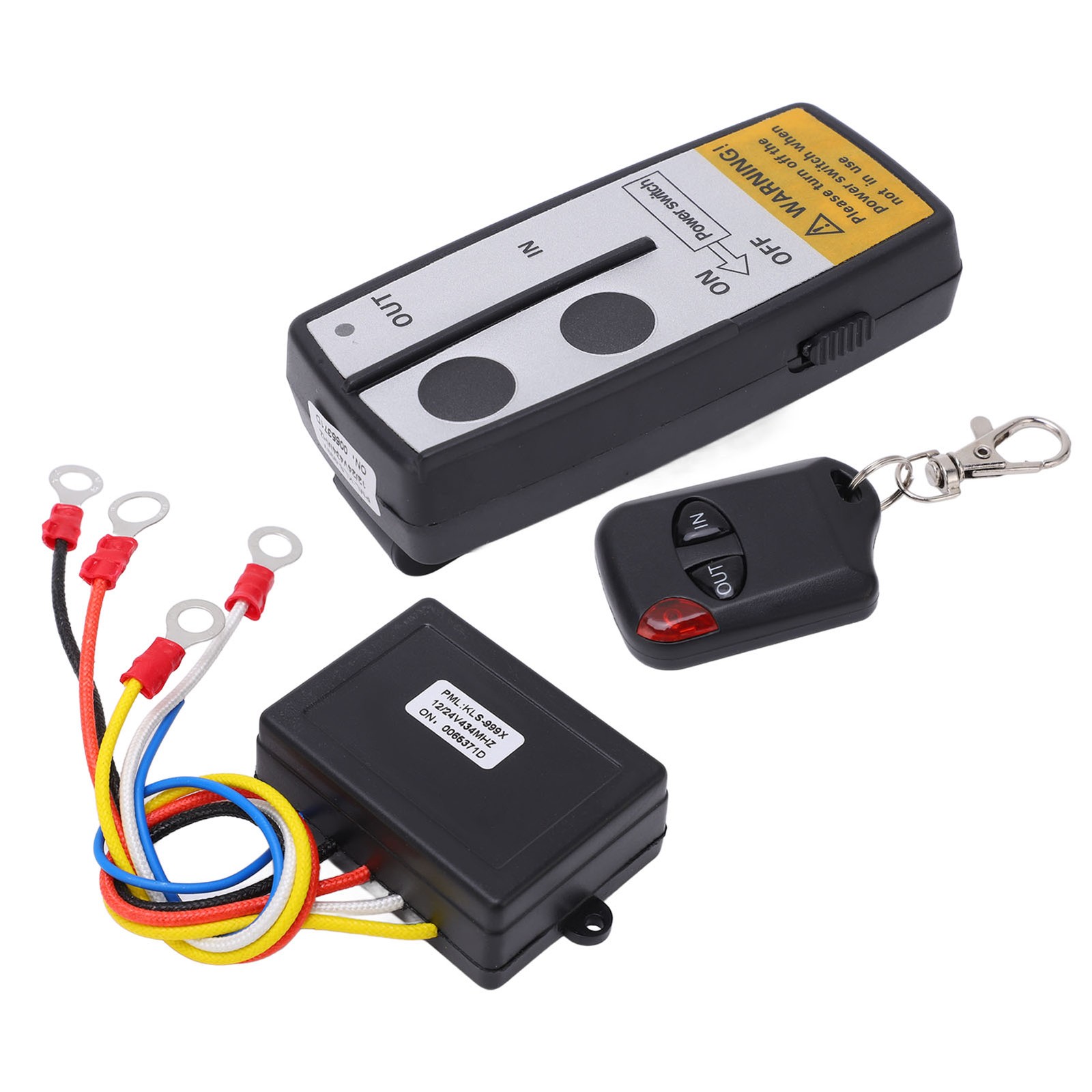 Wireless Winch Remote Control Kit With Receiver 12V 24V 75ft Long Range