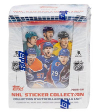 2025/26 Topps NHL Hockey Sticker Collection 50-Pack Box 50 Packs Per Box