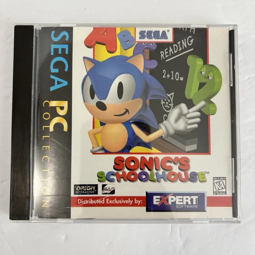 Sonic's Schoolhouse Sega PC Collection 1999 Sonic The Hedgehog CD-ROM Computer