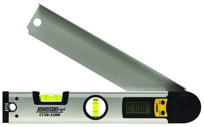 Johnson Level & Tool 1750-1200 Digital Angle Locator, 12'', Silver, 1 Locator
