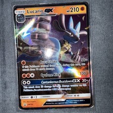 Lucario GX SM100 Black Star Promo Holo HP on eBay