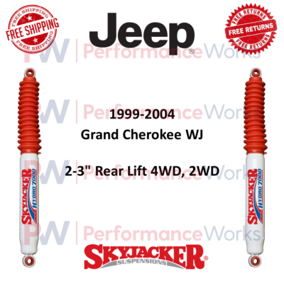 #ad Skyjacker Hydro Shock Pair 2 3quot; Rear Lift For 99 04 Jeep Grand Cherokee 4WD 2WD $105.92