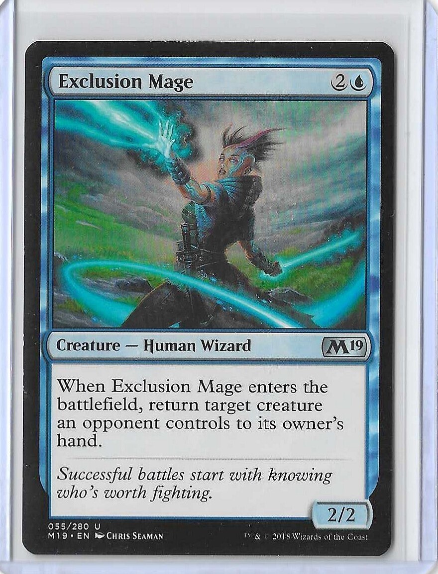MTG Exclusion Mage Core Set 2019 (M19) Uncommon Magic Card #055/280 Unplayed