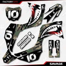 Woodland Camo Crf110 Savage Racing Graphics kit fits Honda 2019-2025 decal 19-25