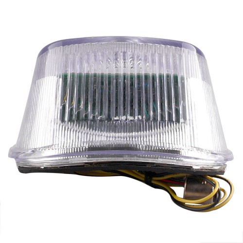 Clear Tail Turn Signal Light Blinker Indicator Taillight Lamp For Harley Deuce - Picture 3 of 9