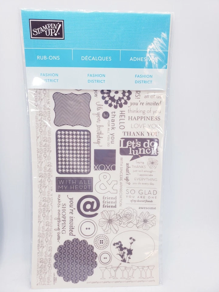 Lote de 10 frotaciones para estampar: Toma nota, Old Saint Nick, Love Birds, anclado Foto 2 de 4