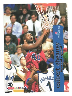 1995-96 NBA Hoops Basketball Washington Bullets Calbert Cheaney