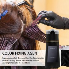 Instant Color Hair Dye Shampoo 1x Natural Color Fixing Agent Treatment