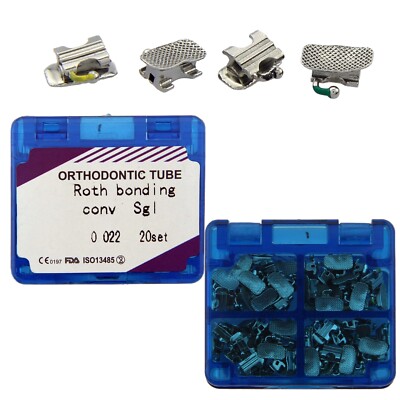 AZDENT 5X Tubo Orale Ortodontico Dentale 1° Molare Incollabile Non Conv - Foto 13