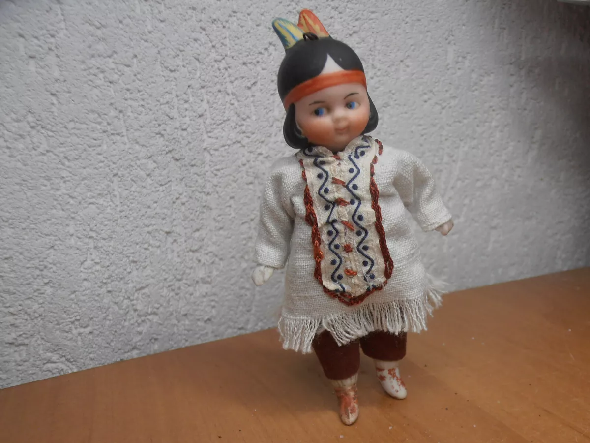 Antique Dolls Germany very nice doll Indian 1910 miniatur eBay