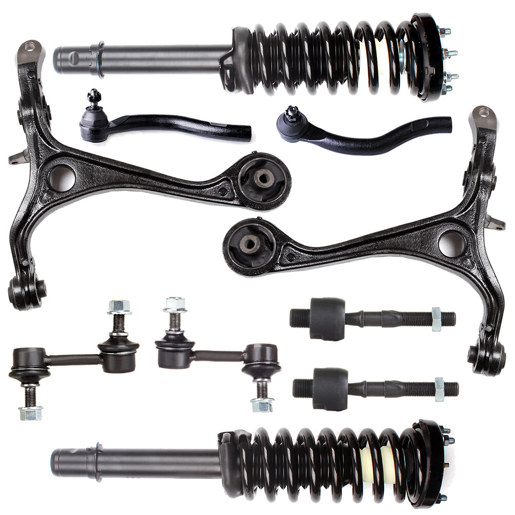 2003-2007 Honda Accord 2.4L Front Suspension Kit - Struts Control Arms Sway Bar Tie Rods