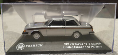 NEO SCALE MODELS 43820 VOLVO 242 GT 1978 - SILVER 1:43 - HIGH QUALITY IN BOX