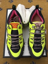 Gucci Scarpe da Ginnastica Sneakers Flashtrek Giallo Uomo UK 11 US 12 45 Nuove