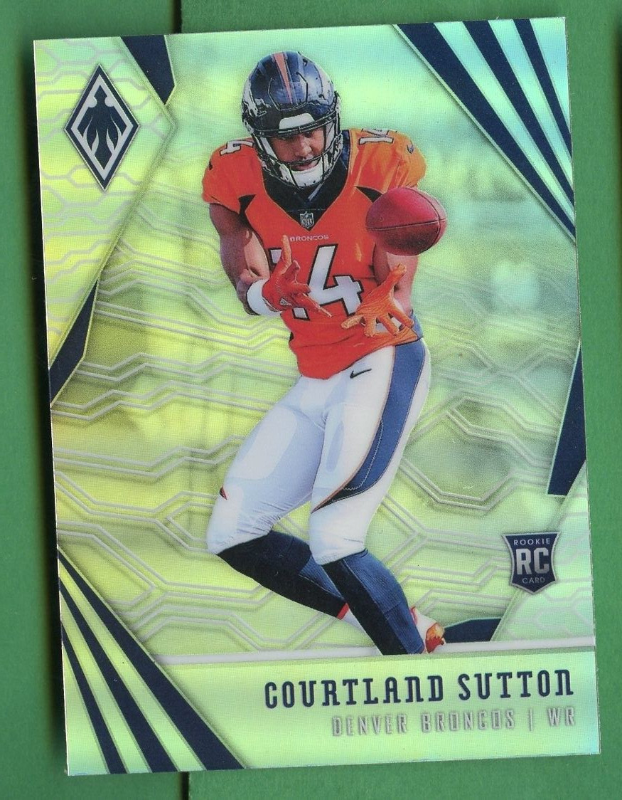 COURTLAND SUTTON 2018 PHOENIX FOOTBALL ROOKIE CARD DENVER BRONCOS SMU