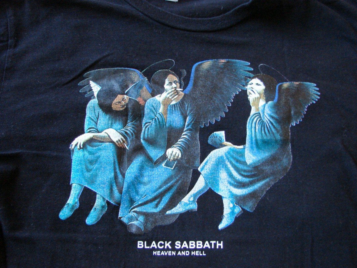 激レア BLACK SABBATH HEAVEN AND HELL Tシャツ L Japanese Brand Kraftbkk Black Sabbath Heaven and Hell Short Sleeve