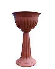 Terracotta Urn Plant Pot Outdoor Garden Round Plastic Planter Water Feature 75cm