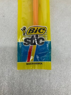 Bic Stic Vintage Pen 1980s 1983 Fine Point Blue Ink Vtg Ball Pen