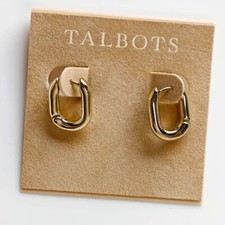 15mm Talbots Minimalist Huggie Hoop Earrings Chic Women Party Vacation Jewelry