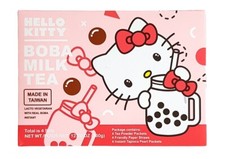 Hello Kitty Boba Milk Tea  4 Sets  Vegetarian Yummy Drink