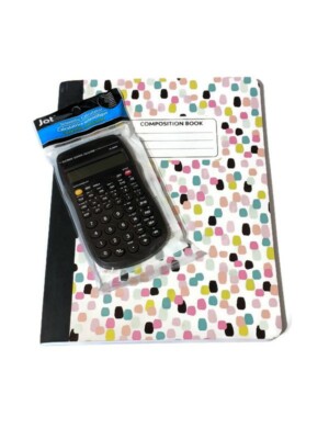 Calculator Notebook School Lot