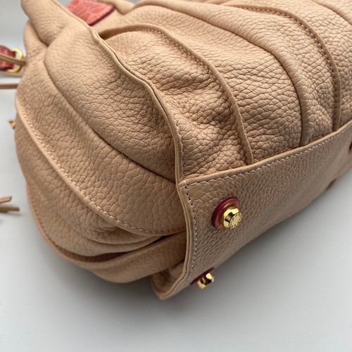 COCOCELUX GOLD  2way Bag Leather Light Pink Metal Charm - Picture 5 of 10