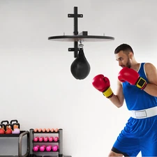 Heavy Duty Speed Bag Reaction Platform Boxing Training Equipment w/Punching Ball